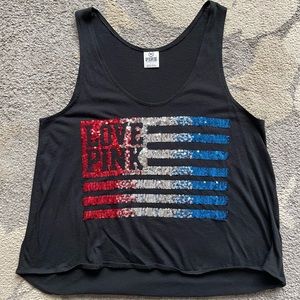 PINK muscle/crop top